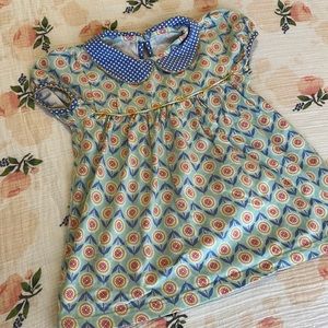 Shrimp & Grits toddler girl peplum/peterman collar tip toddler girls size 5-6